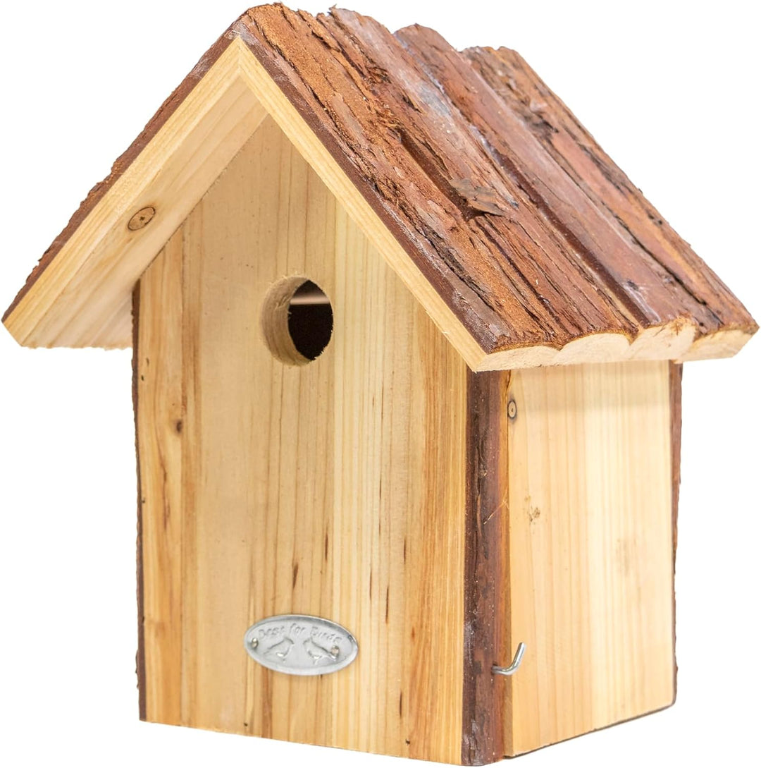 mgc24 Vogelhaus für Blaumeise - Wildvogel Nistkasten zum Aufhängen für Garten und Balkon, aus Holz w