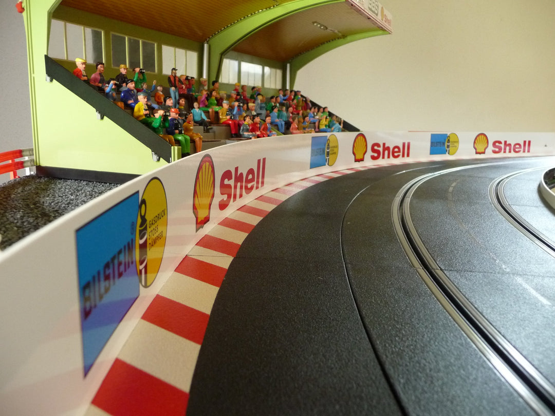 Slotcar LEITPLANKEN Bande 6cm x 200cm & Aufkleber für Carrera DIGITAL