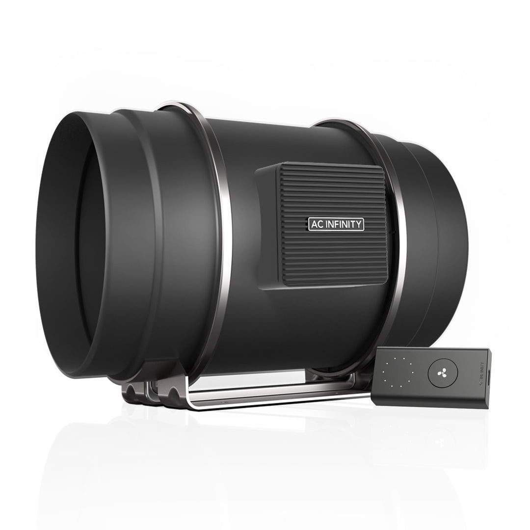 AC Infinity CLOUDLINE S8, leiser 8-Zoll-Inline-Kanalventilator mit Drehzahlregler - Abluftventilator