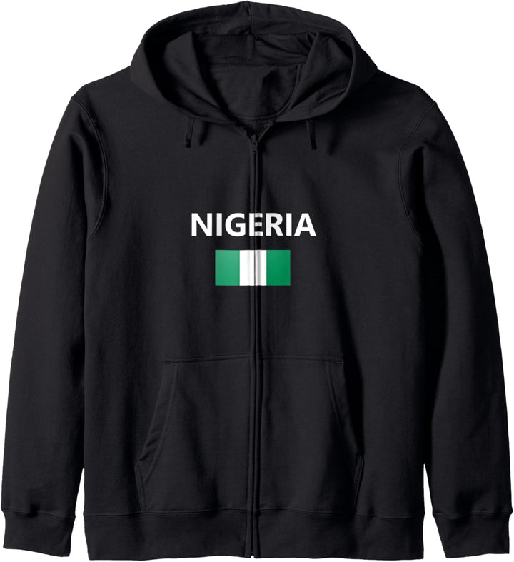 Nigeria Flagge Land Kapuzenjacke