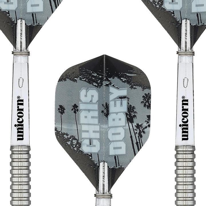 Unicorn Premierminister Chris Dobey Dartpfeile mit Stahlspitze 25 g natur, 25 g natur