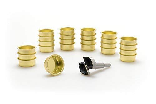 A.J. Wwe - Metallwaren GmbH Teelicht Tülle 40 mm und EIN Forstnerbohrer verzahnt 1 5/8'' (42 mm), Mo