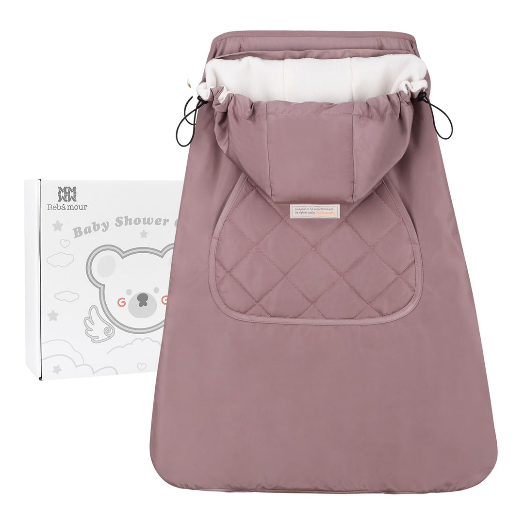 Bebear Winterbezug für Babytrage Warm Universal Hoodie Babytragebezug für alle Jahreszeiten(New Dark