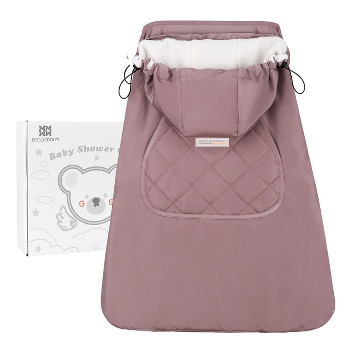 Bebear Winterbezug für Babytrage Warm Universal Hoodie Babytragebezug für alle Jahreszeiten(New Dark