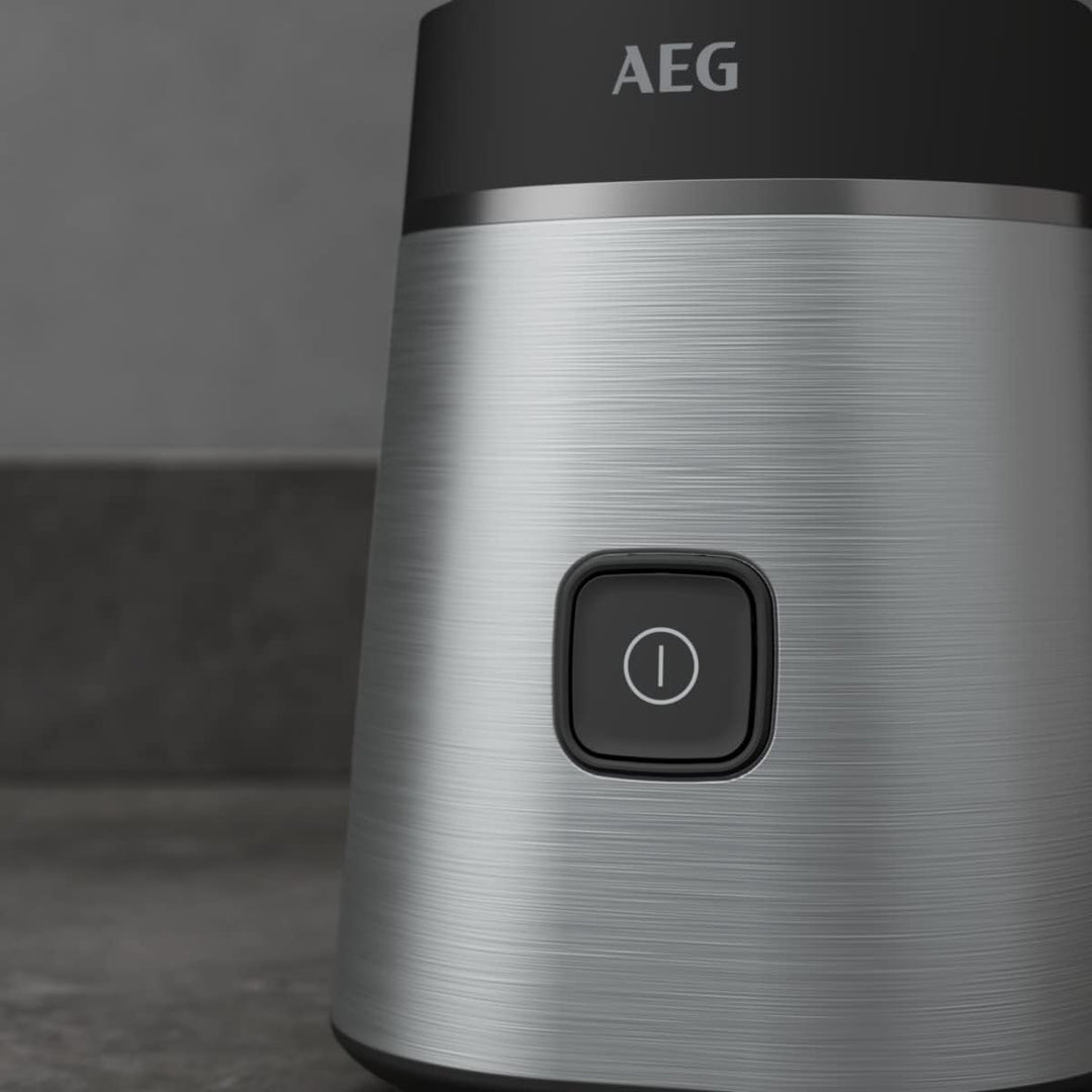 AEG SB3-1-2ST Standmixer, 300 W, 2 Geschwindigkeitsstufen, tragbarer Becher mit 0,92 l, Klinge mit 4