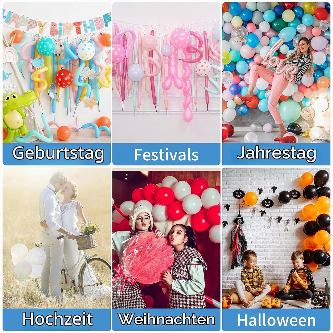 OBEST Aufgerüstete Elektrische Luftballonpumpe Rosa, Rosa