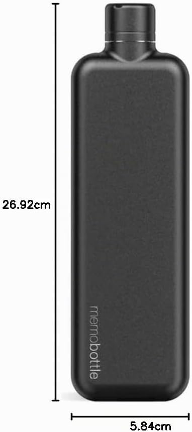 memobottle - Edelstahl (Weiss) | Robust, Auslaufsicher, Premium Trinkflasche | BPA-frei | Ideal für