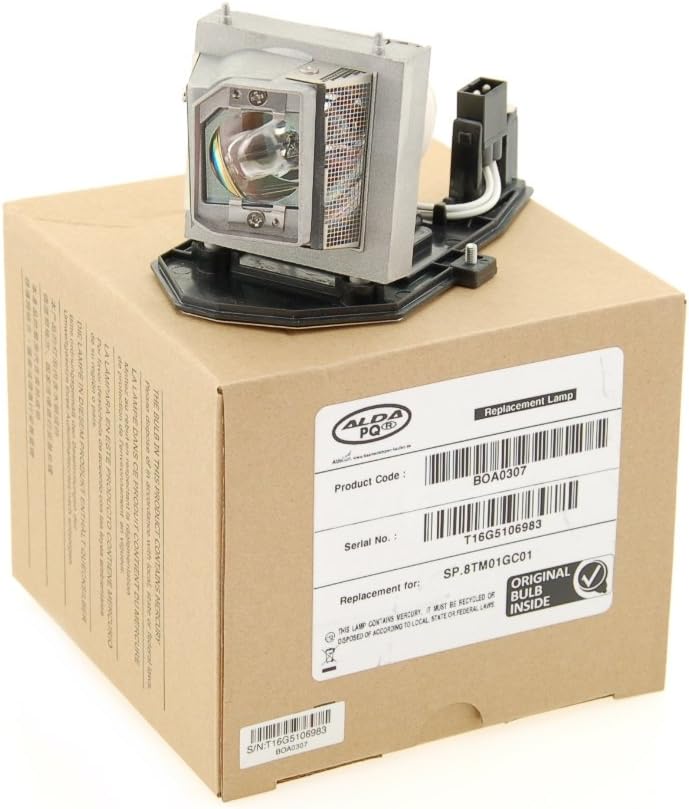 Alda PQ Professionell, Beamerlampe kompatibel mit SP.8TM01GC01, BL-FU190D für OPTOMA GT760, W305ST,