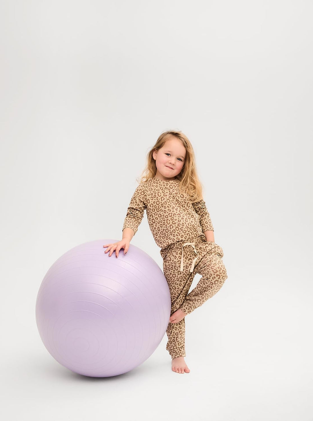 Cloby CBY-LS6-LPB Long Sleeve Shirt/Langarmshirt mit UV-Schutz (UPF 50+) - Leopard braun (Gr. 6-12 M