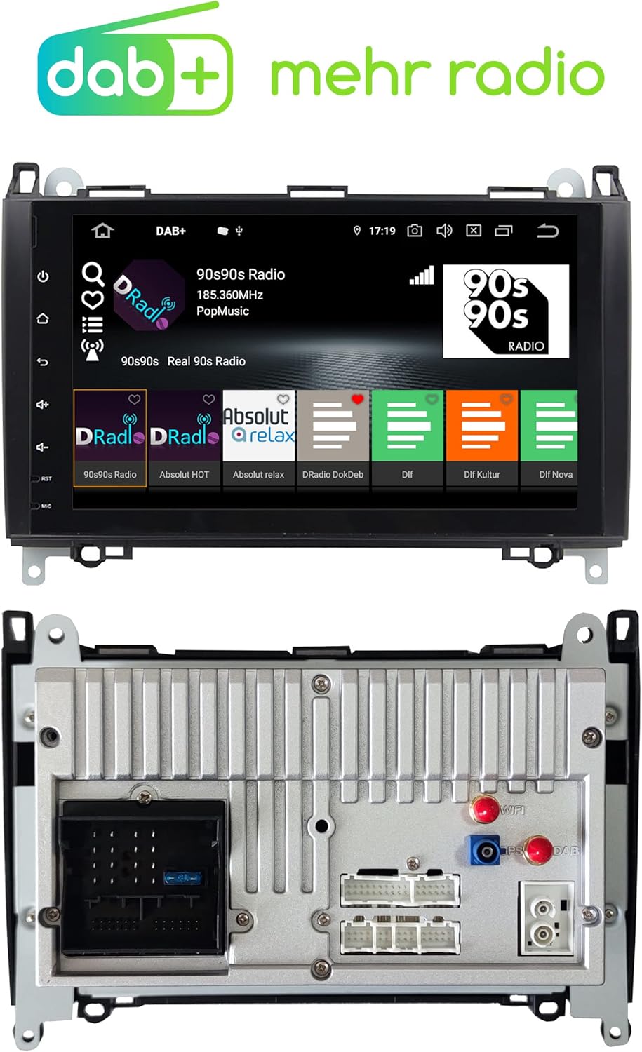 M.I.C. AB9 Android 13 Autoradio mit navi Qualcomm Snapdragon 665 4G+64G Ersatz für Mercedes Benz A-K