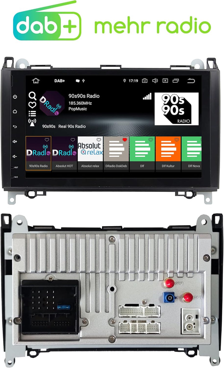 M.I.C. AB9 Android 13 Autoradio mit navi Qualcomm Snapdragon 665 4G+64G Ersatz für Mercedes Benz A-K
