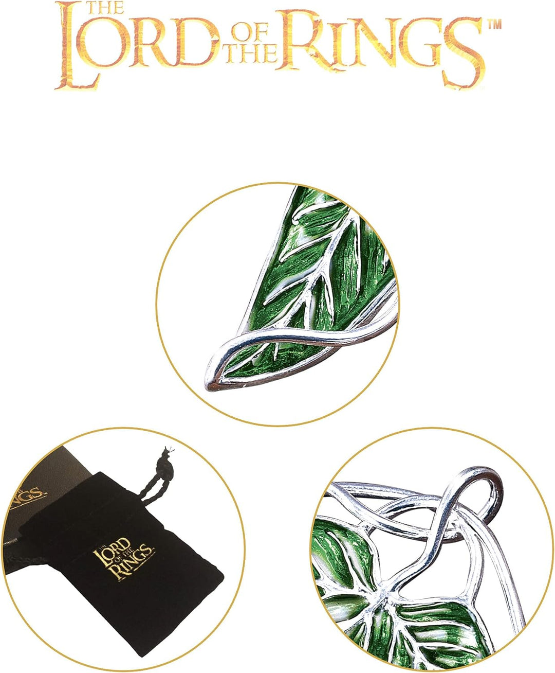 The Noble Collection Lord of The Rings: L√≥Rien Leaf Brooch