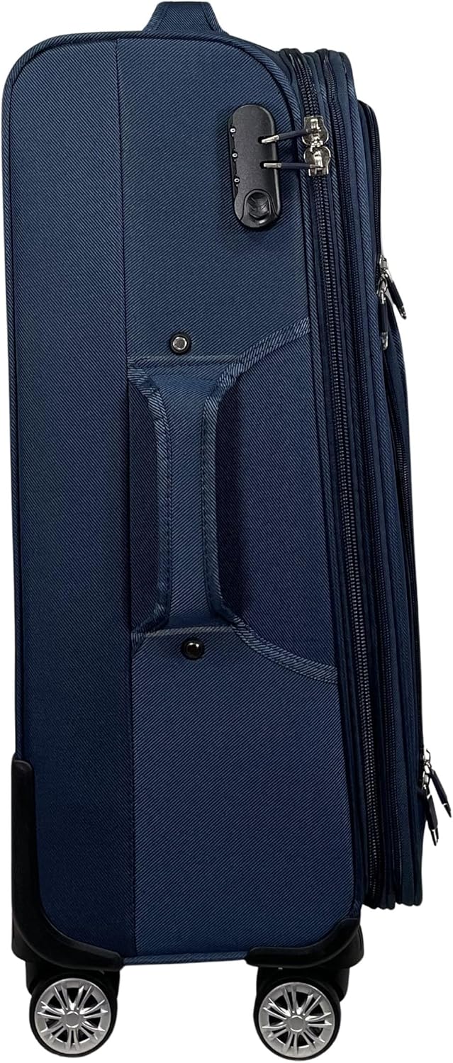 MY TRAVEL BAG Stoff Reisekoffer Trolley Erweiterbar mit Zwillingsrollen (M/L/XL/XXL oder 4er Set) We