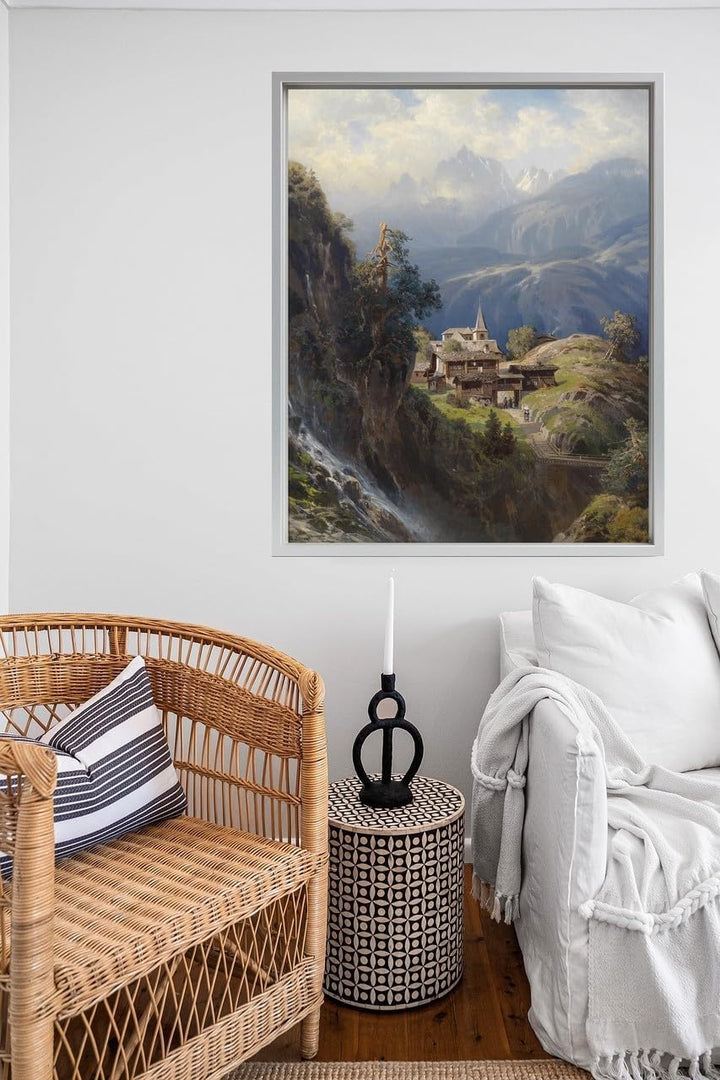 rahmengalerie24 Schattenfugenrahmen 33x95 cm alu für Leinwand Bilderrahmen Keilrahmen für Leinwände