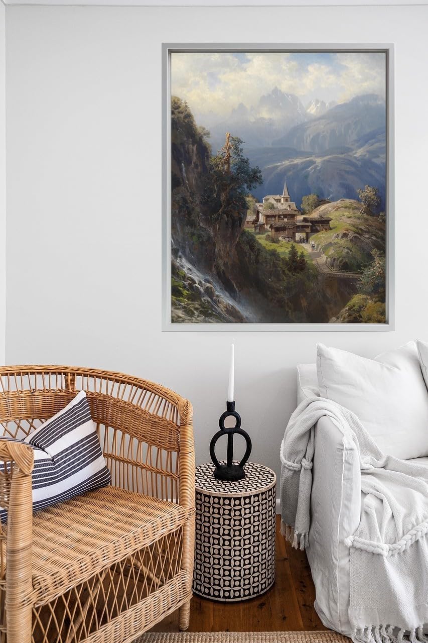 rahmengalerie24 Schattenfugenrahmen 80x100 cm alu für Leinwand Bilderrahmen Keilrahmen für Leinwände