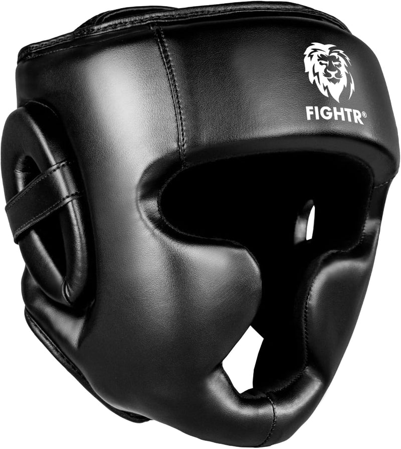 FIGHTR® Kopfschutz mit bestem Sitz für maximalen Schutz | Boxhelm für Sparring | Verstellbare Grösse