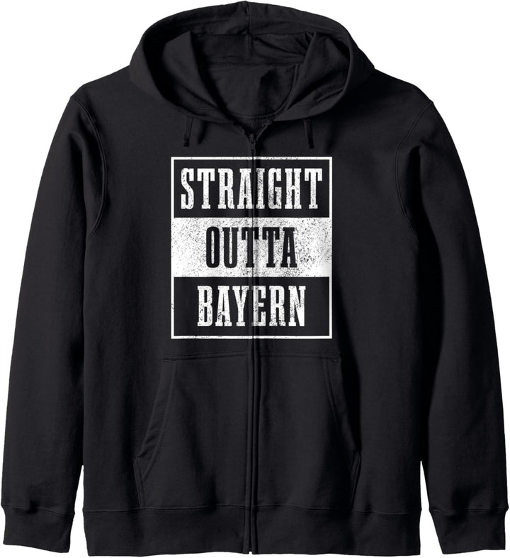 Straight Outta Bayern Deutschland Bayern Deutschland Bayern Deutsch Oktoberfest Kapuzenjacke