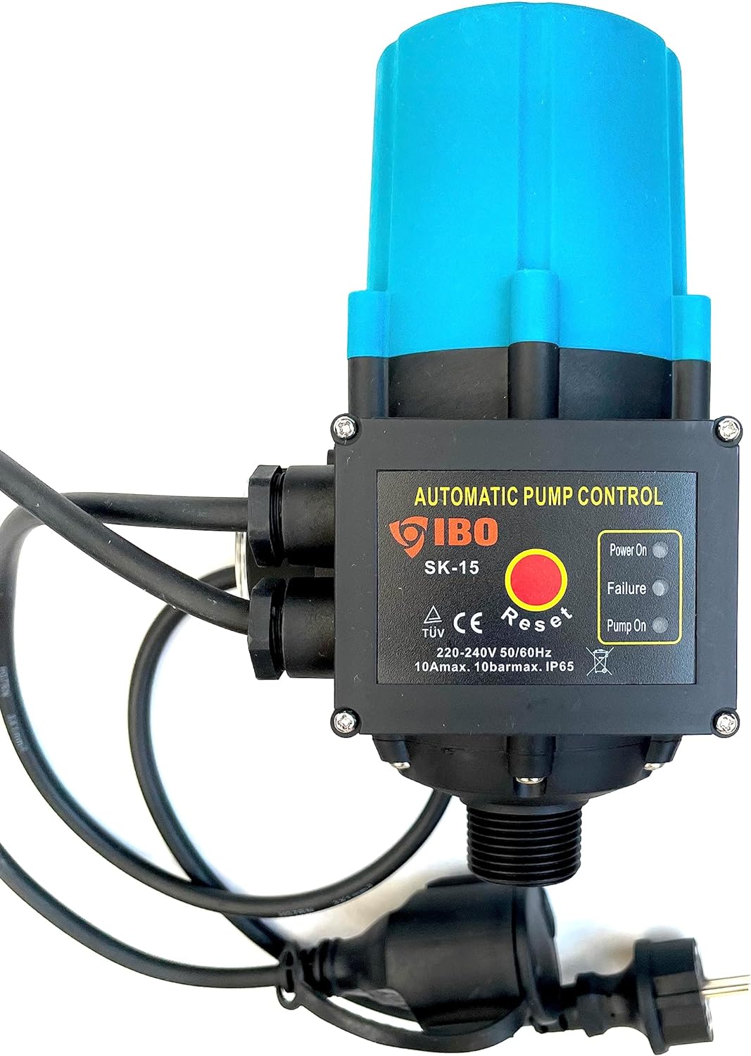 IBO Pumpensteuerung SK-15 Elektronische Druckschalter Hydrophorschalter Gartenpumpe Tiefbrunnenpumpe