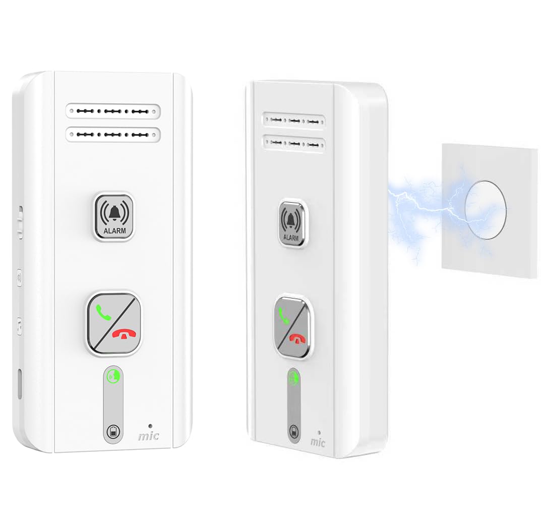Gegensprechanlage Funk Kabellos, 2-Wege-Gegensprechanlage, Kabelloses Intercom-System für Zuhause, 5