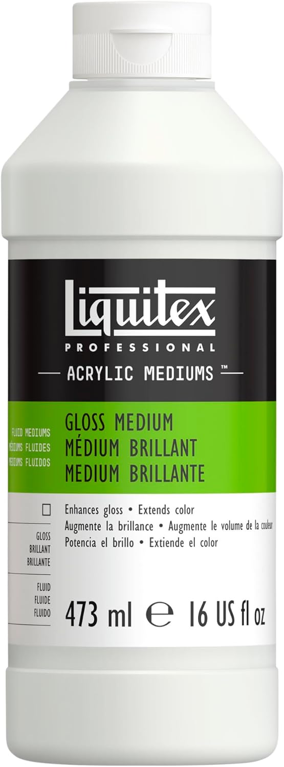 Liquitex 5016 Professional Glanz Gel Medium und Firnis für Acrylfarben, erhöht den glanz von Acrylfa