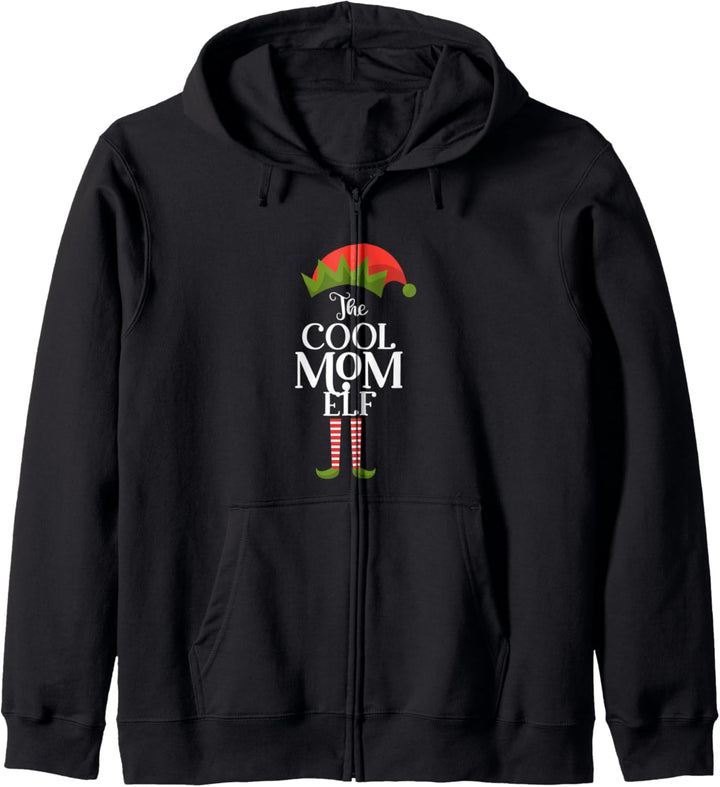 The Cool Mom Elf Xmas Lustiges Familien-Zusammenspiel Kapuzenjacke