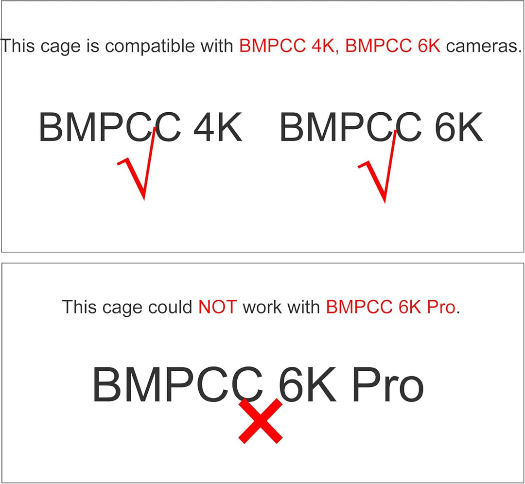 (Tilta Gray) TILTA TA-T01-FCC Full Cage BMPCC 4K / 6K Käfig Kompatibel mit Blackmagic Pocket Cinema