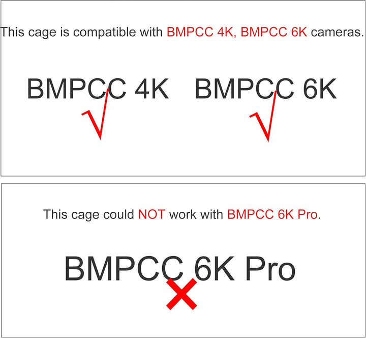(Tilta Gray) TILTA TA-T01-FCC Full Cage BMPCC 4K / 6K Käfig Kompatibel mit Blackmagic Pocket Cinema