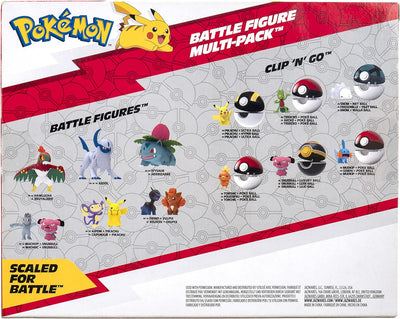 Pokémon PKW2684 - Battle Figure Multipack - 6er Pack, offizielle bewegliche Figuren, je 5 cm 6er Pac