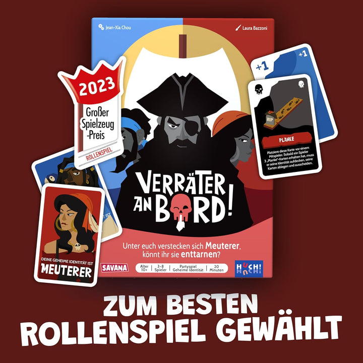 SAVANA Verräter an Bord - Bluffen, Strategie, Spass, &amp; Verrat | Kartenspiel für Jugendliche &amp; Erwach