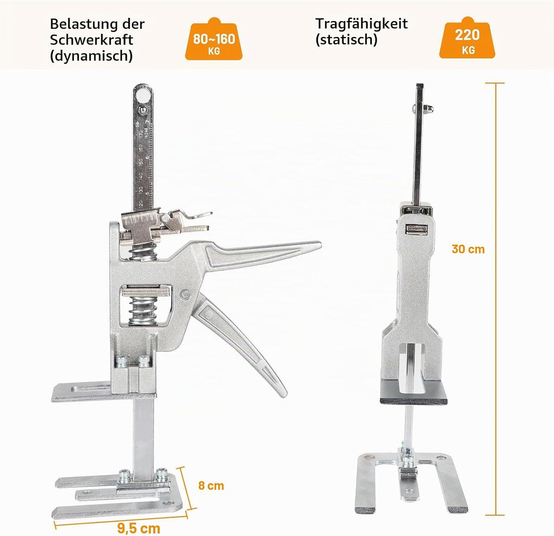 DBREAKS Arbeitssparender Arm 29CM, 2Pcs Arm Handwerkzeug Heber Bis zu 260 kg, Möbelheber mit Skala,