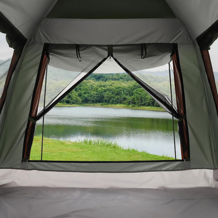 HAUSPROFI Camping Zelt 2-3 Personen Pop Up Zelt Automatisches Wurfzelt, Wasserdicht Winddicht mit Vo