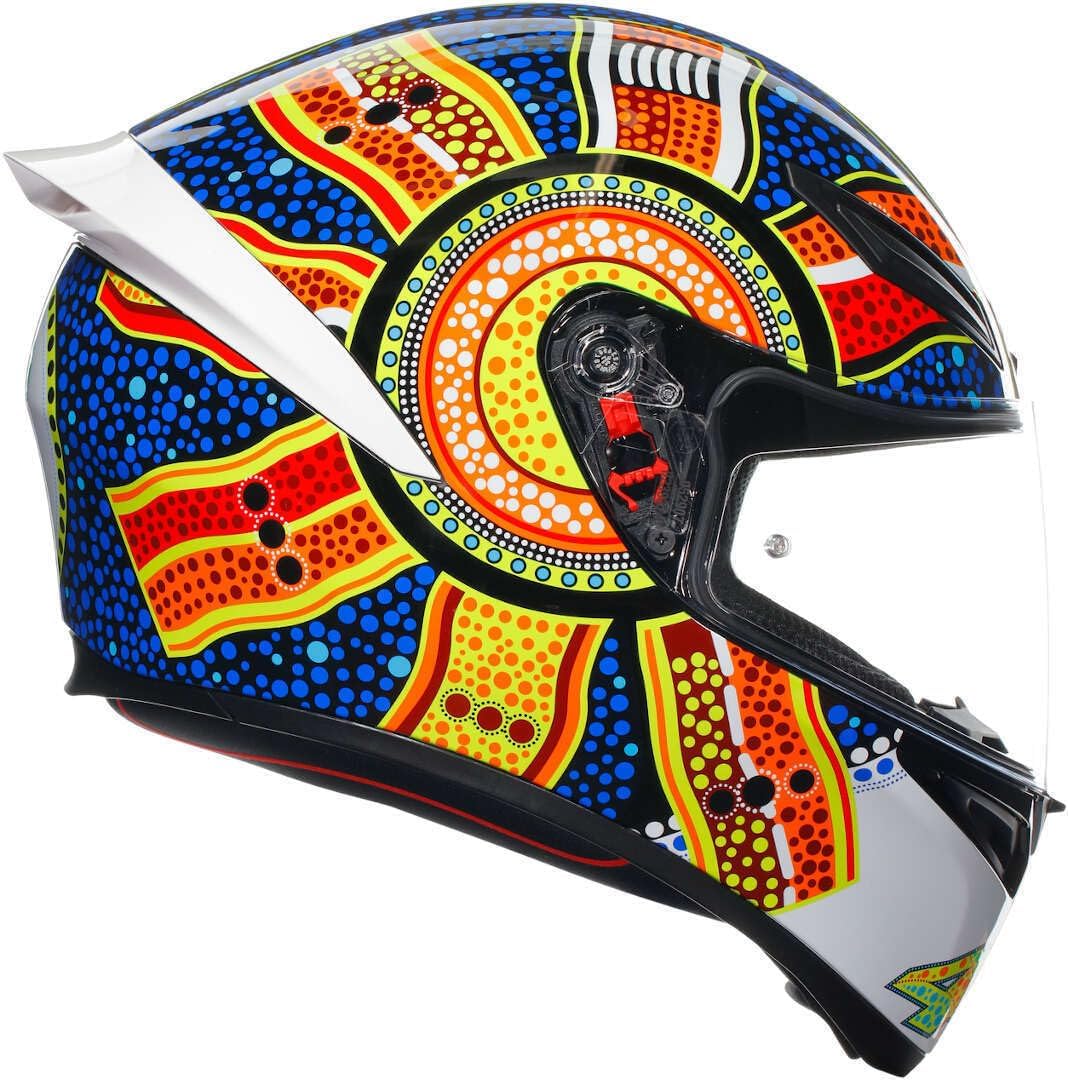 AGV K1 S Dreamtime Integralhelm (weiss/blau/rot/gelb) XS (53), XS (53)