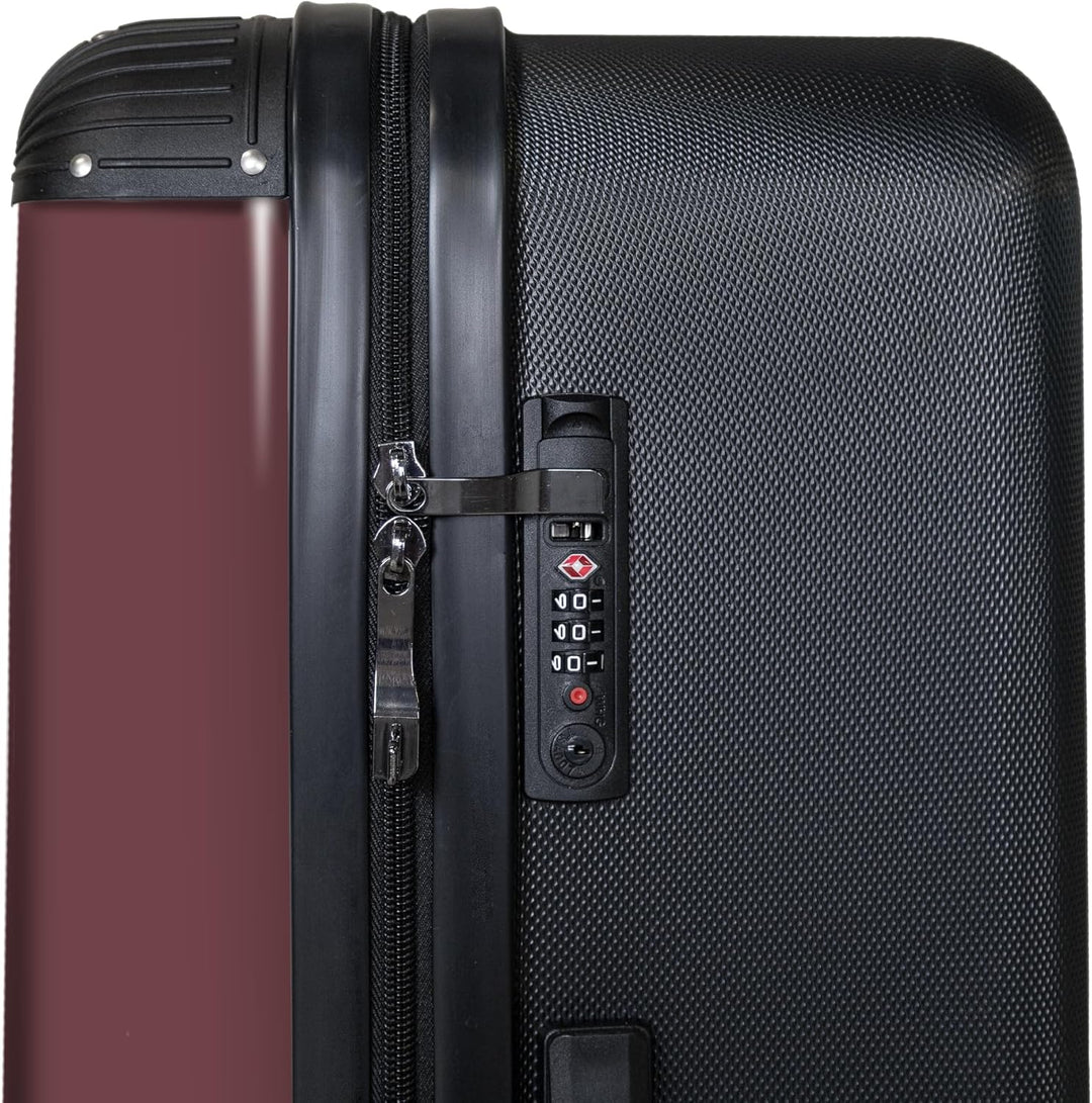 NoBoringSuitcases.com® Koffer XL Gross 77x51.5x28 cm Reisekoffer mit 4 Rollen Leicht Trolley Hartsch