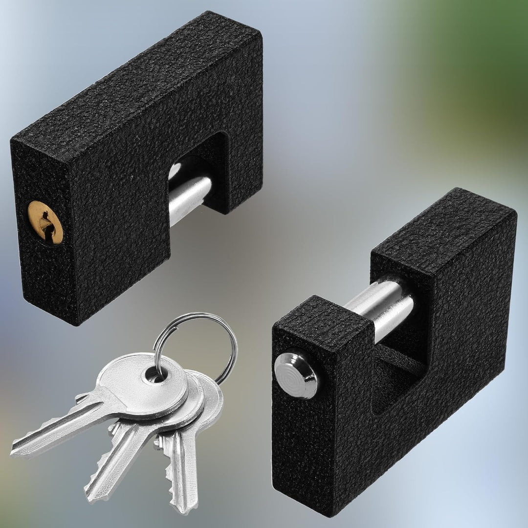 KOTARBAU® Gusseisen Vorhangschloss 70 mm Monoblock Vorhängeschloss mit Bolzen Einbruchsicherung Büge