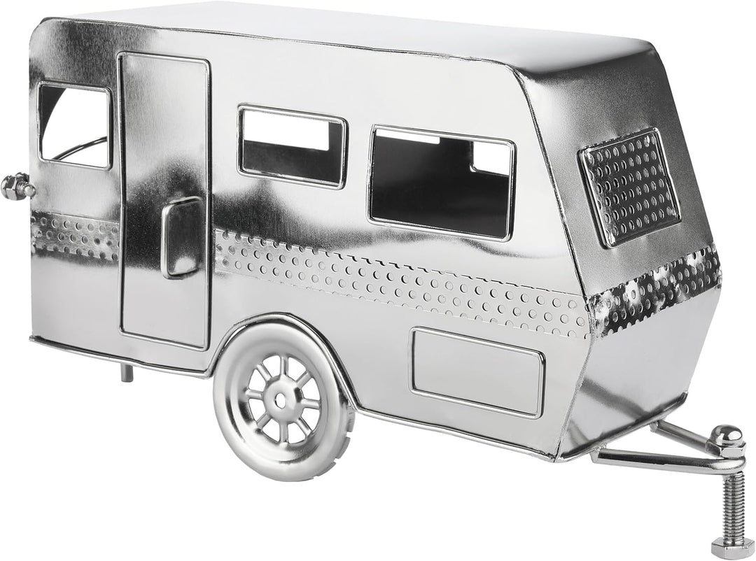 BRUBAKER Weinflaschenhalter Wohnwagen - Metall Flaschenhalter Camping - Wein Geschenk für Camper - F