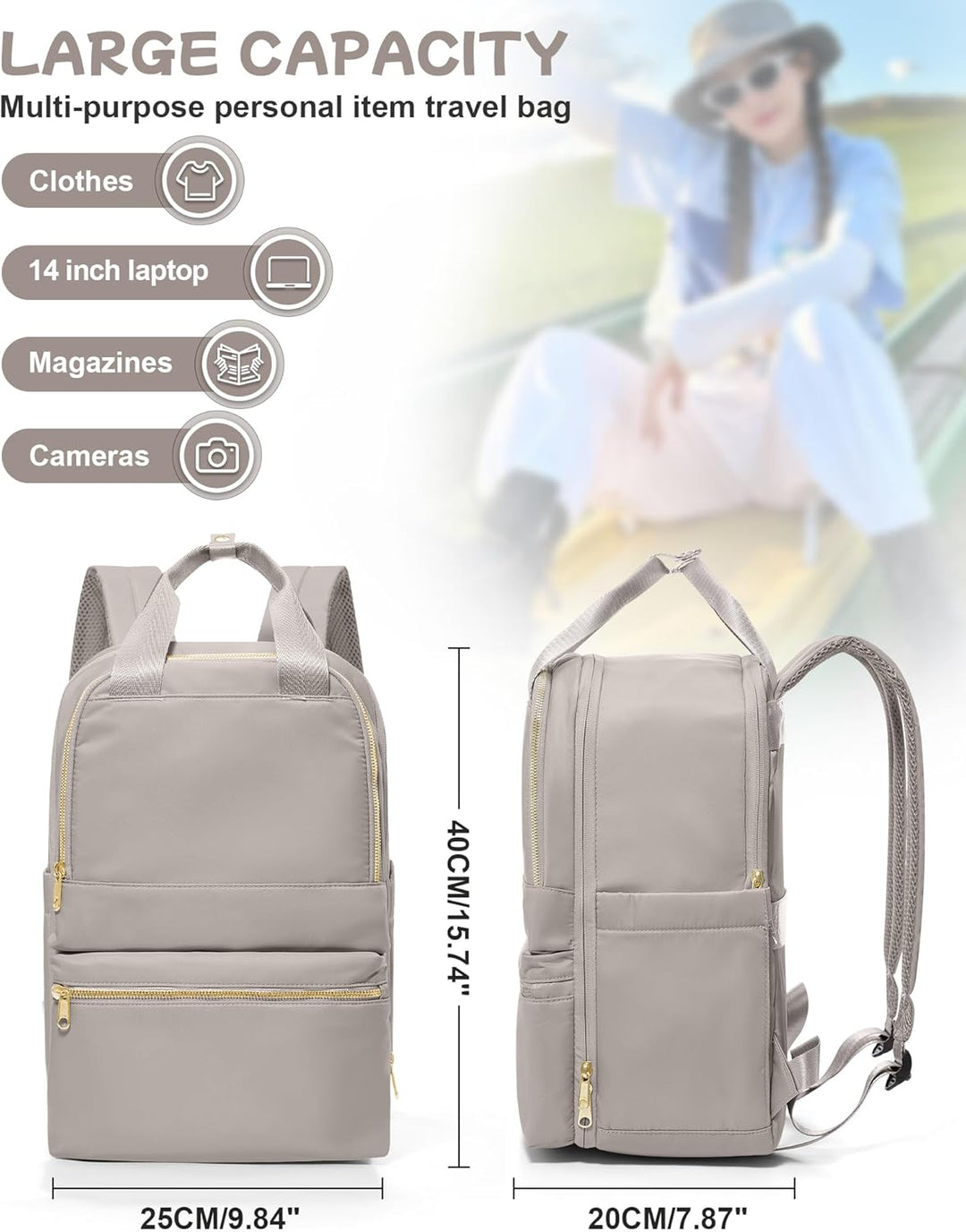 Reiserucksack Damen Ryanair Handgepäck 40x20x25 Rucksack Handgepäck Flugzeug Rucksack 40x20x25 Damen