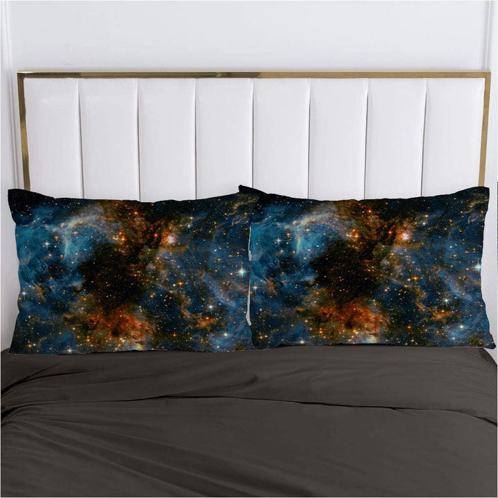 Luowei Bettwäsche 135x200cm Weltraum Galaxie Muster Bettbezug Set Mikrofaser Kinder Jungen Deckenbez