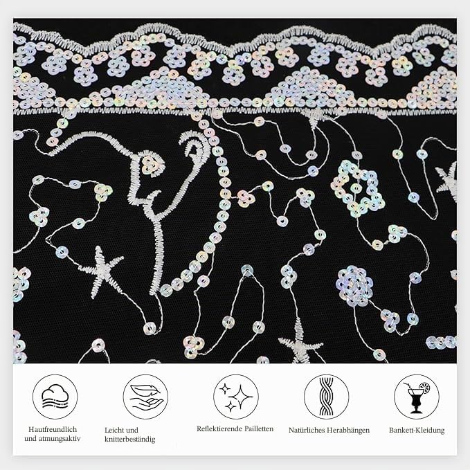 Cape Stola Damen mit Sternen und Mond Festlicher Umhang Bolero für Abendkleider, Hochzeiten,Weihnach