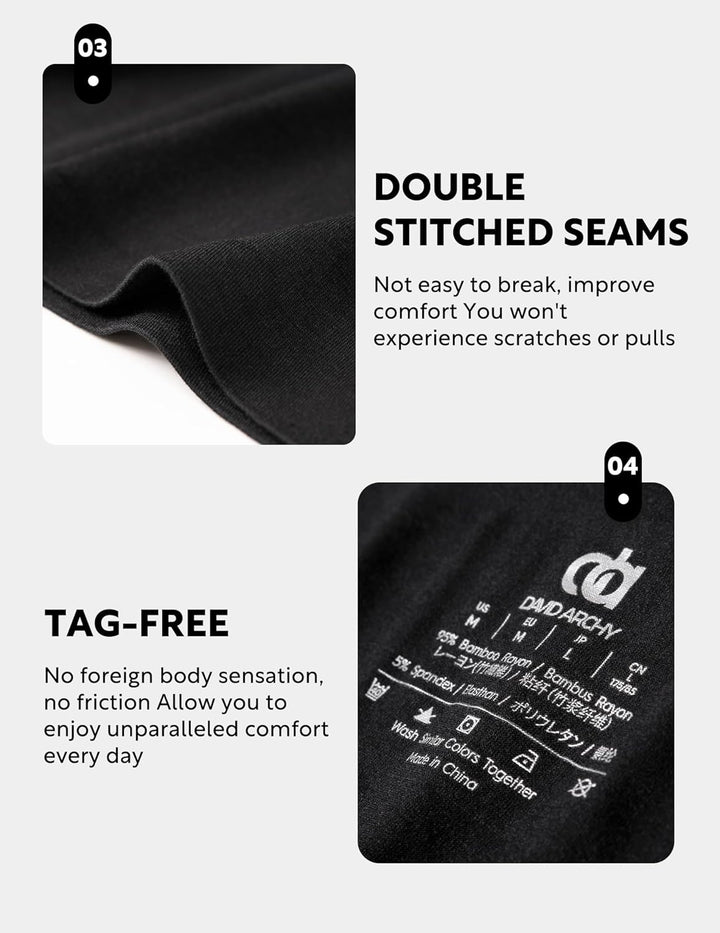 DAVID ARCHY Slip Herren Unterw Che mit Beutel Unterhosen Ultra Weiche und Atmungsaktive 4er Pack S S