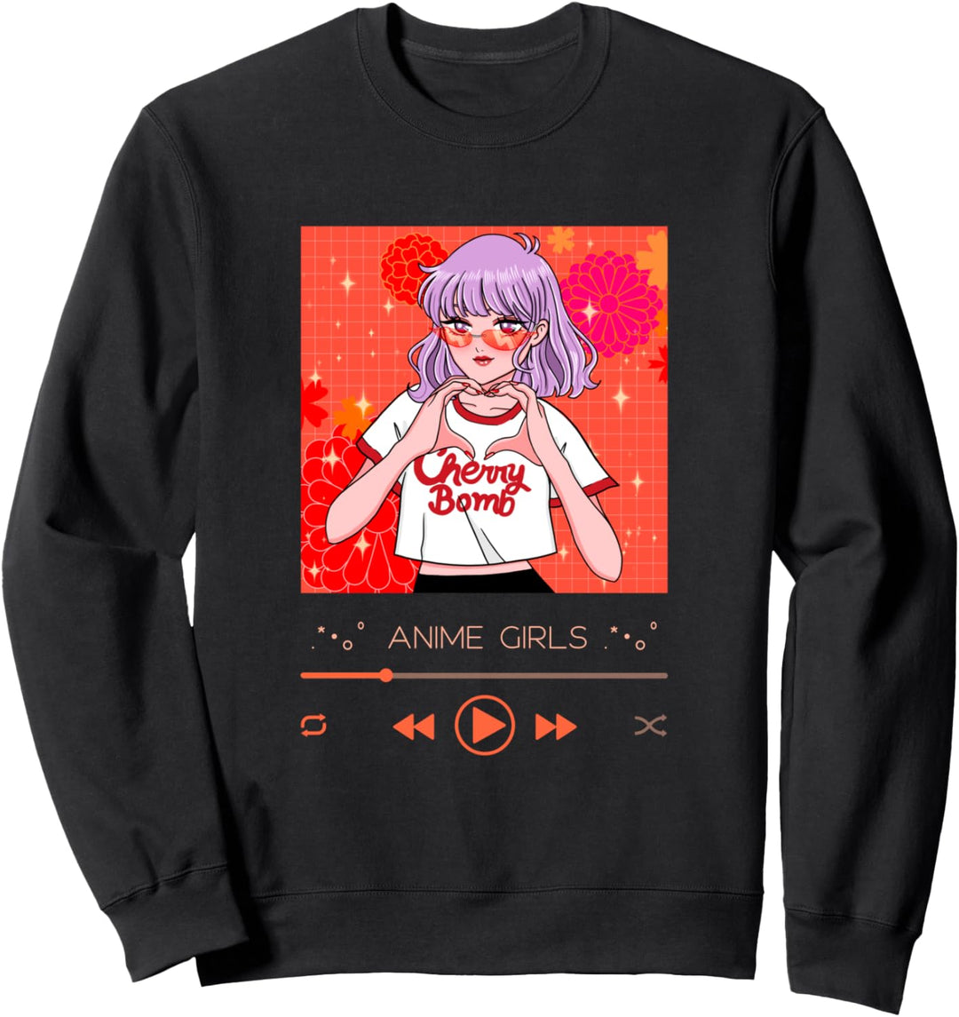 Anime Girls Otaku Manga Japan Comic Teen Mädchen Sweatshirt