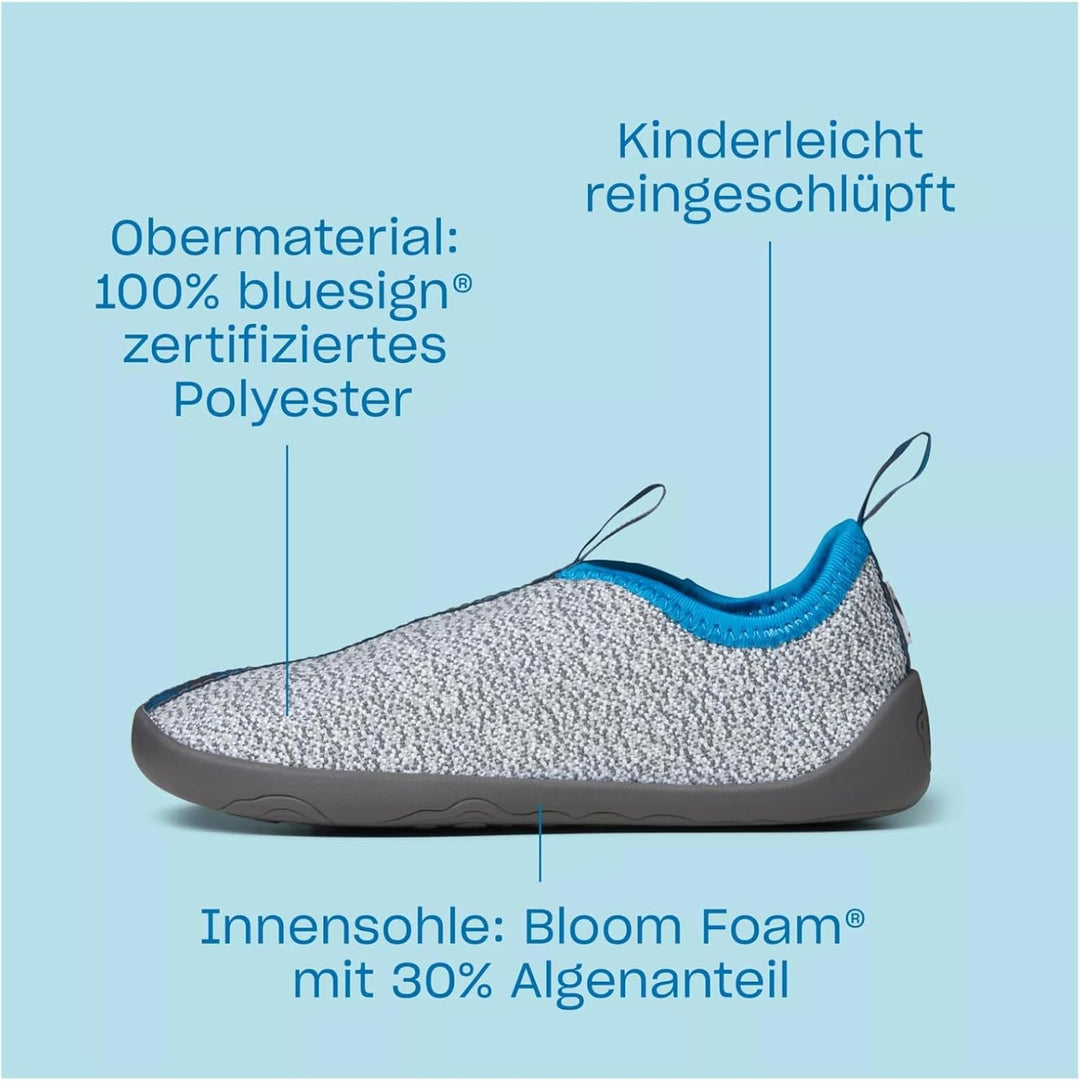 Affenzahn Hausschuh Vegan Homie zum Reinschlüpfen rutschfest, flexibel, leicht für Kindergarten und