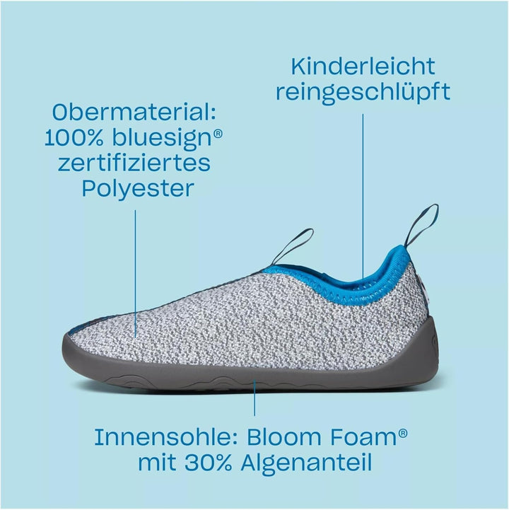 Affenzahn Hausschuh Vegan Homie zum Reinschlüpfen rutschfest, flexibel, leicht für Kindergarten und