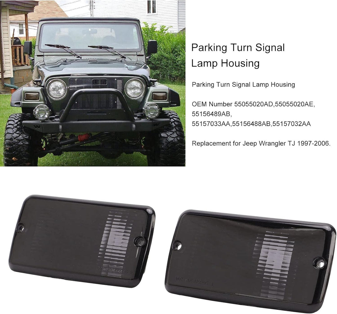 Qiilu Seitenmarkierungs Ecklichtabdeckung Parkblinker Lampengehäuse Lampenabdeckung der Vorderen Sto
