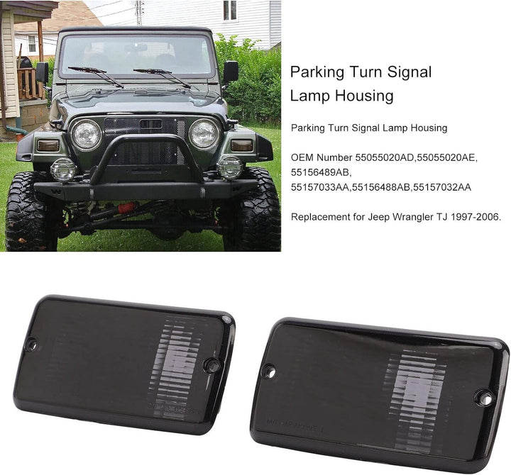 Qiilu Seitenmarkierungs Ecklichtabdeckung Parkblinker Lampengehäuse Lampenabdeckung der Vorderen Sto