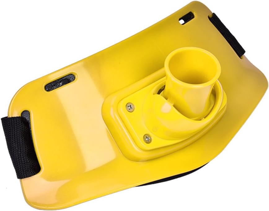 Dilwe Angelrutenhalter Einstellbare Kampfgürtel Stand Up Halter Rod Racks Gürtel für Angeln(Gelb), G