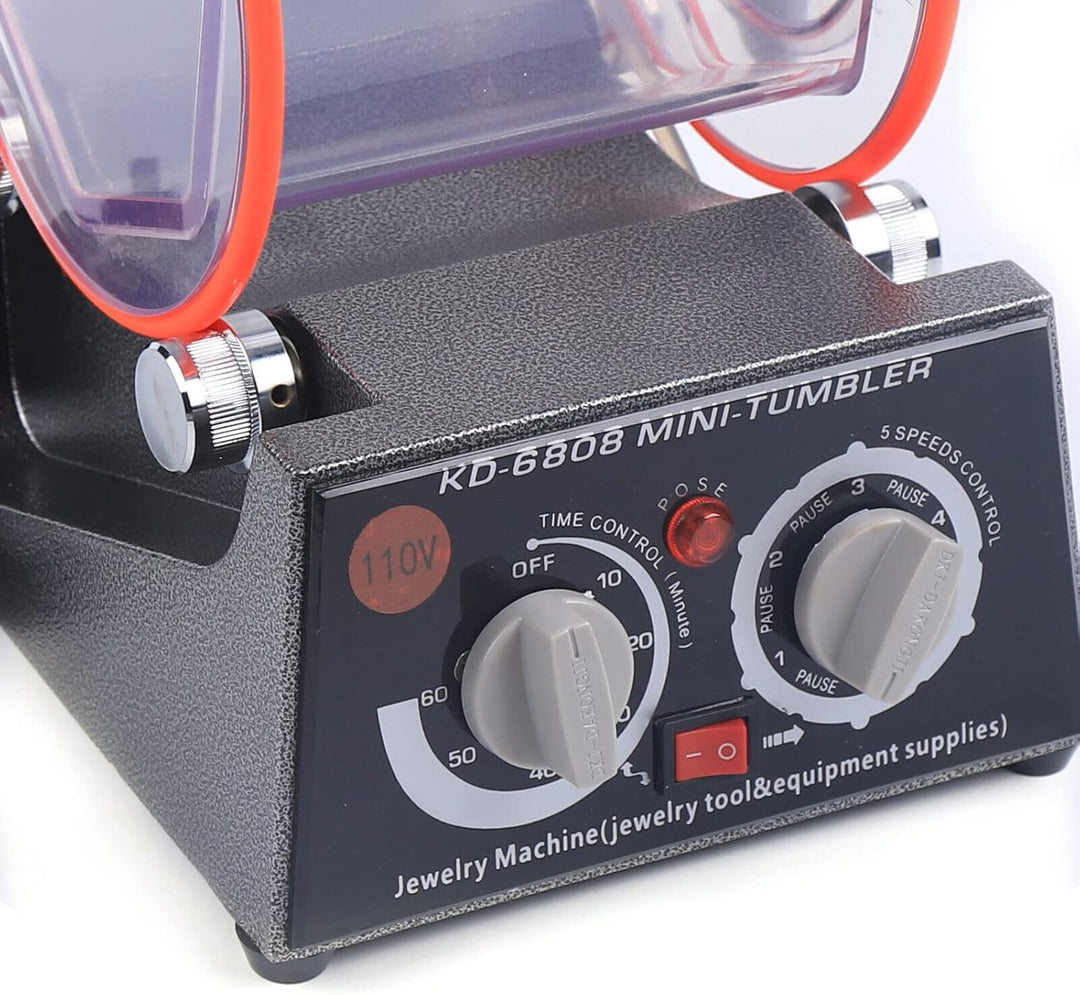 Poliermaschinen Poliertrommel, 60W Schmuck Poliermaschine, Rotationspolierer Poliermaschine, Schmuck