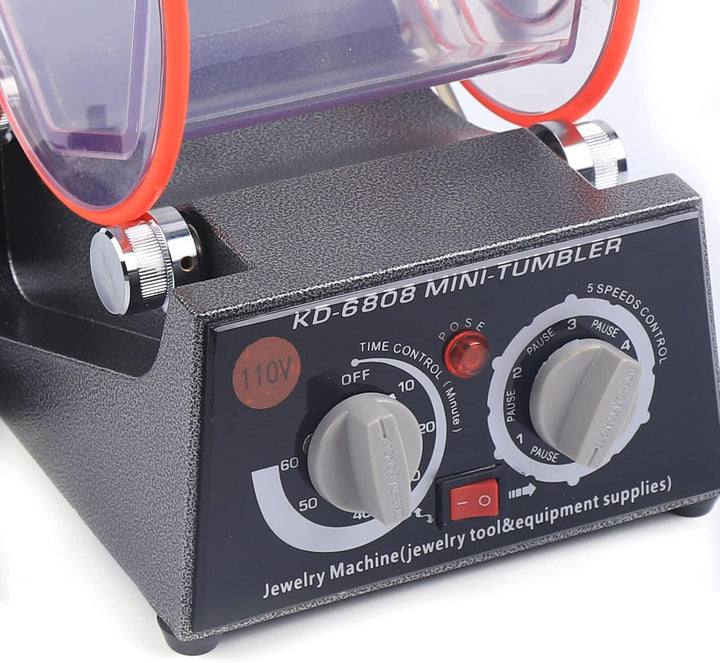 Poliermaschinen Poliertrommel, 60W Schmuck Poliermaschine, Rotationspolierer Poliermaschine, Schmuck
