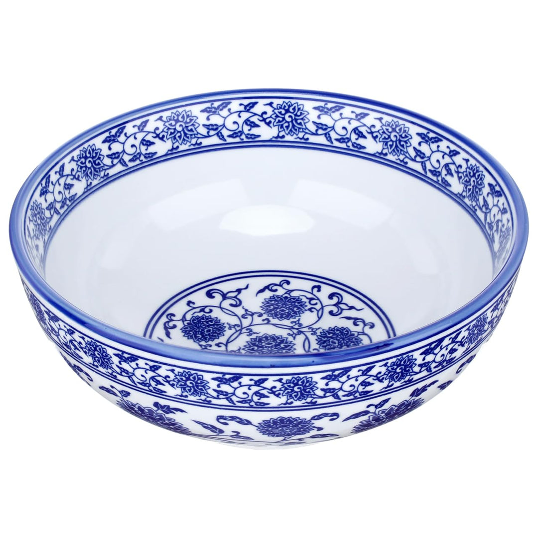 BESTonZON Keramik Suppensch¨¹ssel Nudelschale Asiatische Ramen Sch¨¹ssel Blau 8 Zoll Chinesische Sti