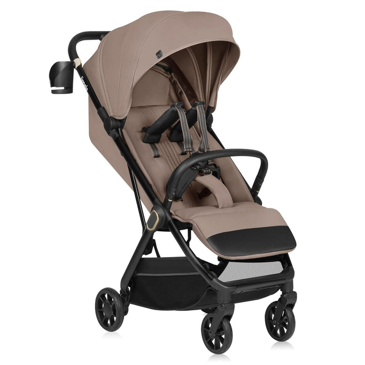 Lionelo Buggy Bess bis 22 kg von 6 Monaten bis 4 Jahren 360°-PU-Schwenkräder, Einhand-Klappfunktion,