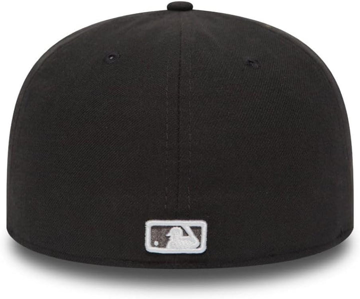New Era Chicago White Sox MLB Black on Black 59Fifty Cap 7 5/8 NY Yankees - Graphit/White, 7 5/8 NY